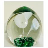 LR - Set of 4 Decorative Art Glass Paperweights and Figures, Tallest 3 Inches