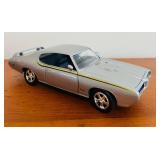 LR - Set of 2 Die-Cast Model Cars - 1957 Chevy Bel Air and Pontiac GTO