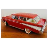 LR - Set of 2 Die-Cast Model Cars - 1957 Chevy Bel Air and Pontiac GTO