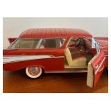 LR - Set of 2 Die-Cast Model Cars - 1957 Chevy Bel Air and Pontiac GTO