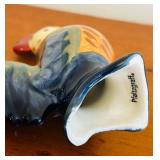 K - Set of 5 Ceramic Bird Figurines including Pie Birds