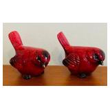 K - Set of 5 Ceramic Bird Figurines including Pie Birds