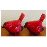 K - Set of 5 Ceramic Bird Figurines including Pie Birds