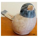 K - Set of 5 Ceramic Bird Figurines including Pie Birds