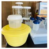 FR - Large Kitchen Storage and Food Prep Collection with Breville Milk Cafe, Containers, Jars, Picnic Basket, and More