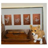 LR - Home Decor Collection with Framed Art, Sandicast Corgi, Yeast Foam Box, and Accents