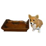 LR - Home Decor Collection with Framed Art, Sandicast Corgi, Yeast Foam Box, and Accents