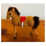 ML - Collection of 7 Vintage Handcrafted Horse Ornaments with Embroidered Butterfly Tassel