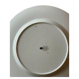 FR/k - Set of 5 Antique Porcelain Plates Blue and Floral Patterns 8 Inch