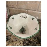 K - Spode Christmas Tree Holiday Dinnerware Collection with Collector Plate