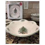 K - Spode Christmas Tree Holiday Dinnerware Collection with Collector Plate