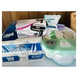 FR - Home Bath and Cleaning Essentials Lot with Hair Tools and Accessories