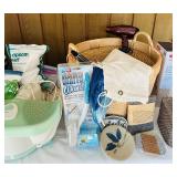 FR - Home Bath and Cleaning Essentials Lot with Hair Tools and Accessories
