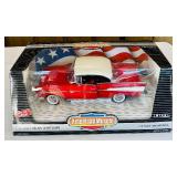 FR - American Muscle 1957 Chevy Bel Air 1:18 Scale Die-Cast Model Car in Box