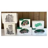 FR/DR - Department 56 Dickens Village Collectible Buildings and Accessories, 6 Pieces
