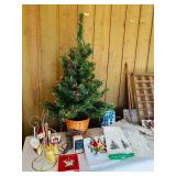 LR/FR - Holiday Decor Collection with 33-Inch Lighted Tree and Ornaments