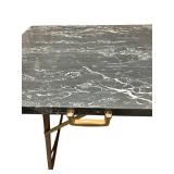 LL -6ft Long Folding Rectangular Table with Faux Marble Top