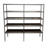 LL - Metal Storage Shelving Unit with 5 Shelves, 71x72x12 Inches