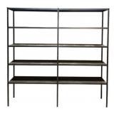 LL - Metal Storage Shelving Unit with 5 Shelves, 71x72x12 Inches
