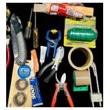 LL - Large Mixed Lot of Hand Tools, Hardware, Light Bulbs, and Accessories