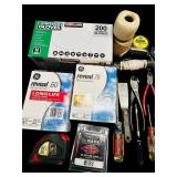 LL - Large Mixed Lot of Hand Tools, Hardware, Light Bulbs, and Accessories
