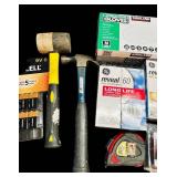 LL - Large Mixed Lot of Hand Tools, Hardware, Light Bulbs, and Accessories
