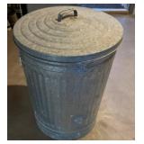 LL - Galvanized 27 Inch Garbage Can with Mixed Bird Seed and Suet Packs