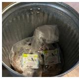 LL - Galvanized 27 Inch Garbage Can with Mixed Bird Seed and Suet Packs