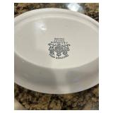 K - Collection of Vintage English Ironstone China Tureens, Gravy Boat, and 12x16 Inch Platter