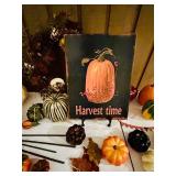 LR/FR - Harvest Decor Collection with Scarecrow, Wreath, Pumpkins, and Sign