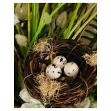 LR/FR - Collection of Artificial Flowers and Decorative Arrangements with Wicker Baskets