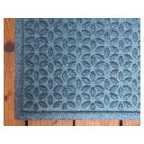 P-LL Bean Blue Textured Floor Mat