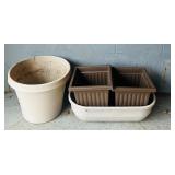 Assorted Plastic Planters