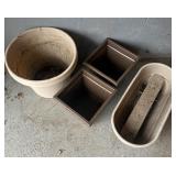Assorted Plastic Planters