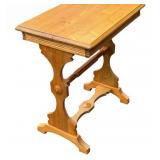 G - Antique Wooden Side Table with Ornate Base