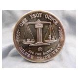 One Ounce Silver .999 Fine Silver