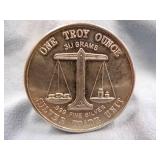 One Ounce Silver .999 Fine Silver