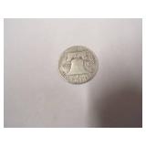 1959 Benjamin Half Dollar Coin 90% Silver