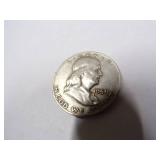 1959 Benjamin Half Dollar Coin 90% Silver