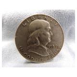 1959 Benjamin Half Dollar Coin 90% Silver