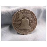 1959 Benjamin Half Dollar Coin 90% Silver