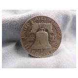 1959 Benjamin Half Dollar Coin 90% Silver