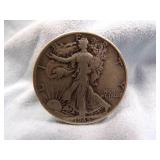 1945 Walking Liberty Half Dollar Coin 90% Silver