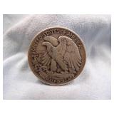 1945 Walking Liberty Half Dollar Coin 90% Silver