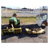 317 John Deere Tractor width 46" Mower and 46" Snowblower Hard Side Cab
