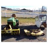 317 John Deere Tractor width 46" Mower and 46" Snowblower Hard Side Cab