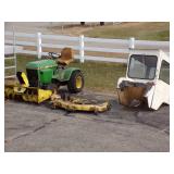 317 John Deere Tractor width 46" Mower and 46" Snowblower Hard Side Cab