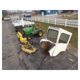 317 John Deere Tractor width 46" Mower and 46" Snowblower Hard Side Cab