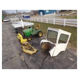 317 John Deere Tractor width 46" Mower and 46" Snowblower Hard Side Cab