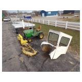 317 John Deere Tractor width 46" Mower and 46" Snowblower Hard Side Cab
